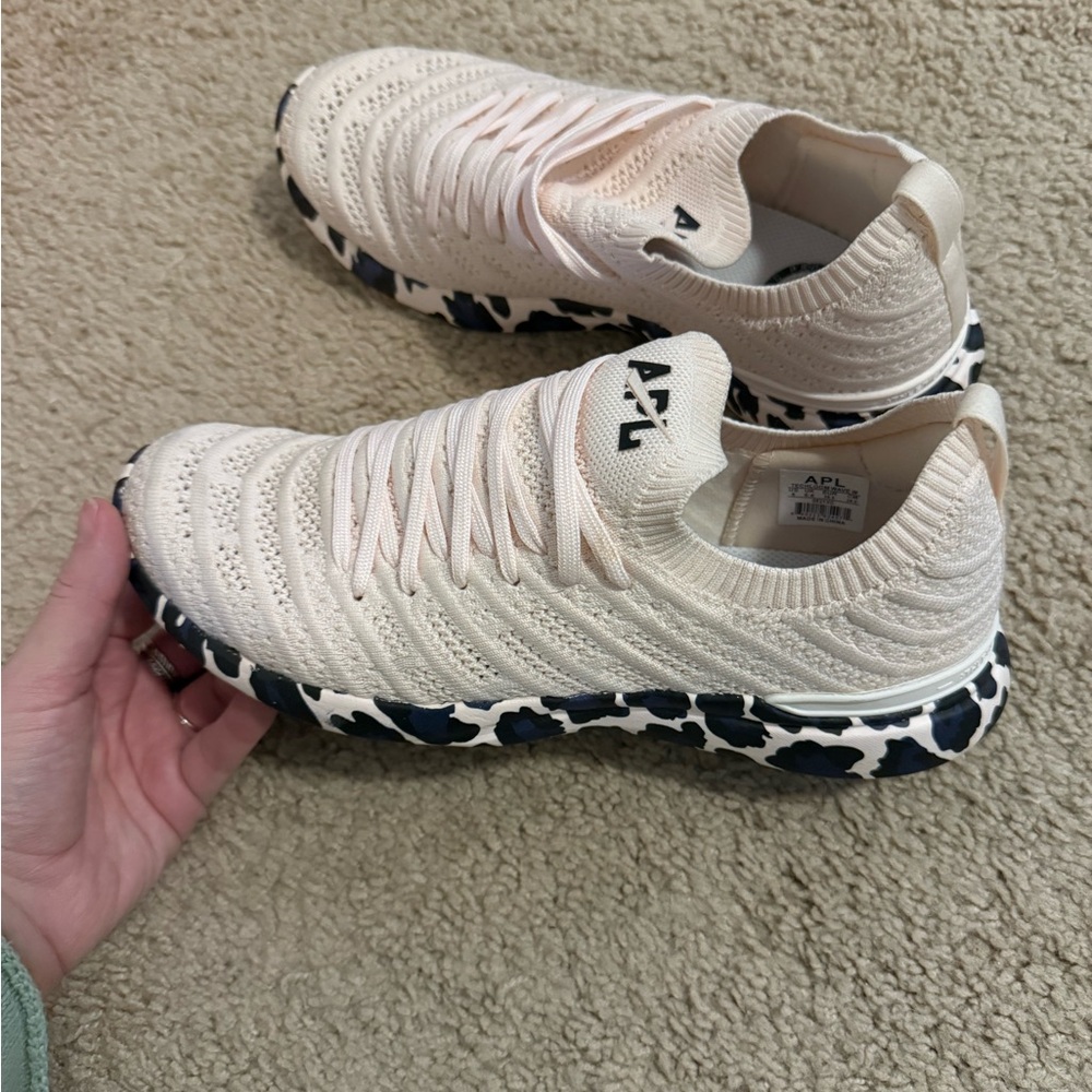 APL Women's Light Pink/Animal Print Sneakers